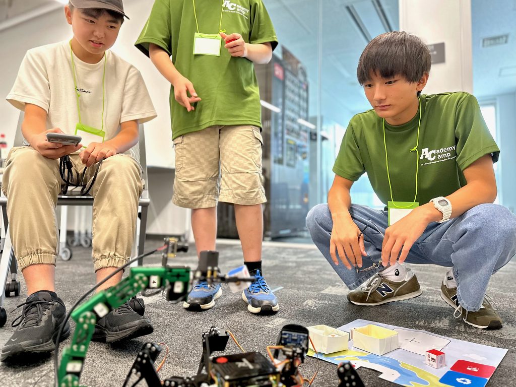 ロボットアームとヘクサポッドを協調させるには？